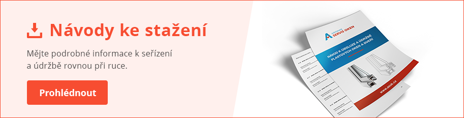 banner_návody ke stažení pro seřízení a údržbu oken